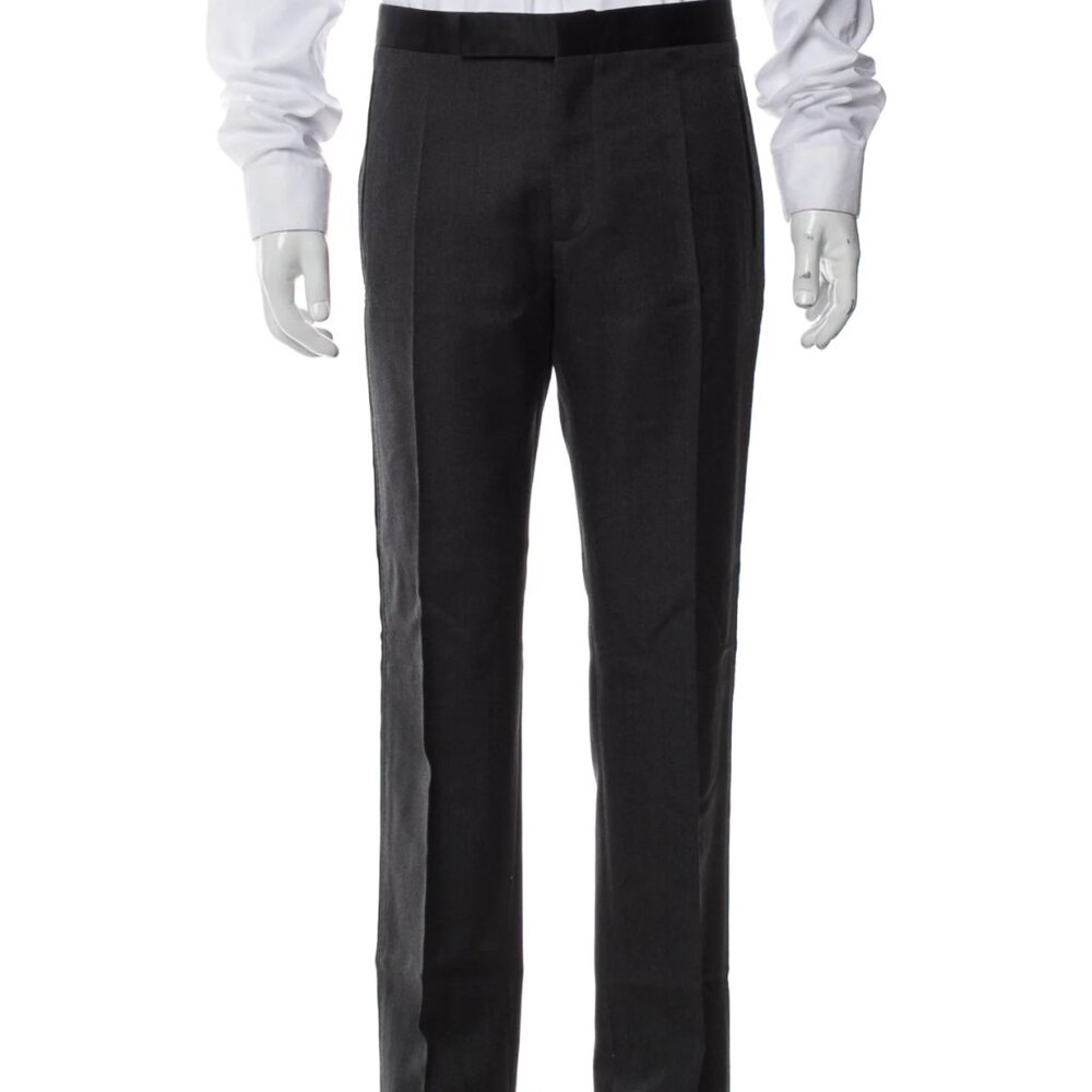 Maison Margiela Men Charcoal Slim Fit Slacks- 32 x 30 - Unhemmed - NWOT